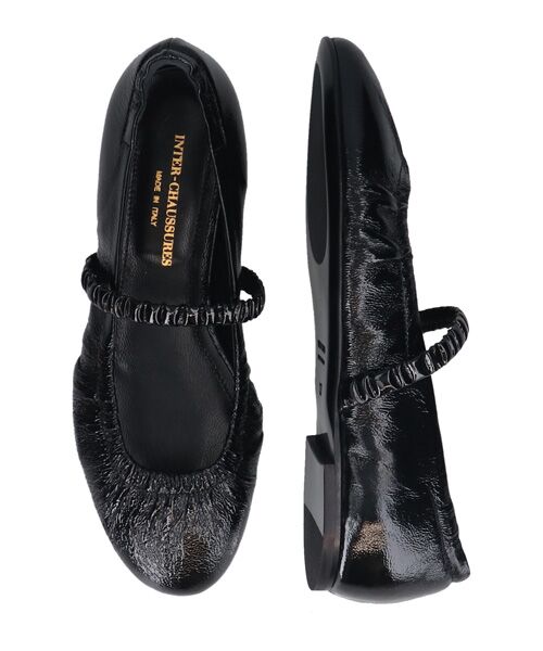 INTER-CHAUSSURES / インター ショシュール バレエシューズ | 【INTER-CHAUSSURES】ラウンドトウギャザーバレエシューズ | 詳細6