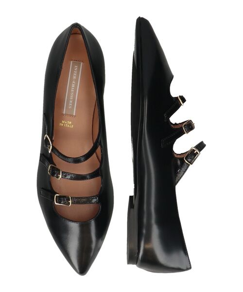 INTER-CHAUSSURES / インター ショシュール パンプス | 【INTER-CHAUSSURES】ベルテッドフラットパンプス | 詳細7