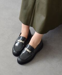 INTER-CHAUSSURES / インター ショシュール ビジネス・ドレスシューズ | 【INTER-CHAUSSURES】ラウンドトウメタルベルトローファー