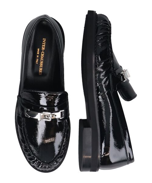 INTER-CHAUSSURES / インター ショシュール ビジネス・ドレスシューズ | 【INTER-CHAUSSURES】ラウンドトウメタルベルトローファー | 詳細6