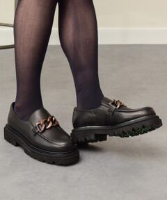 INTER-CHAUSSURES / インター ショシュール ビジネス・ドレスシューズ | 【INTER-CHAUSSURES】撥水厚底チェーンローファー
