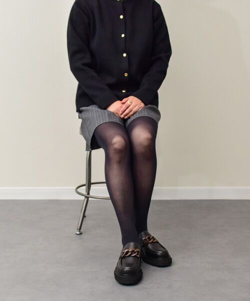 INTER-CHAUSSURES / インター ショシュール ビジネス・ドレスシューズ | 【INTER-CHAUSSURES】撥水厚底チェーンローファー | 詳細4