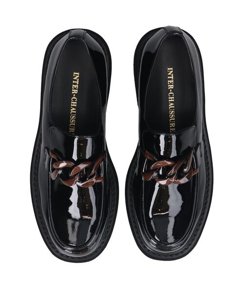 INTER-CHAUSSURES / インター ショシュール ビジネス・ドレスシューズ | 【INTER-CHAUSSURES】撥水厚底チェーンローファー | 詳細9