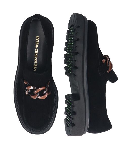 INTER-CHAUSSURES / インター ショシュール ビジネス・ドレスシューズ | 【INTER-CHAUSSURES】撥水厚底チェーンローファー | 詳細15