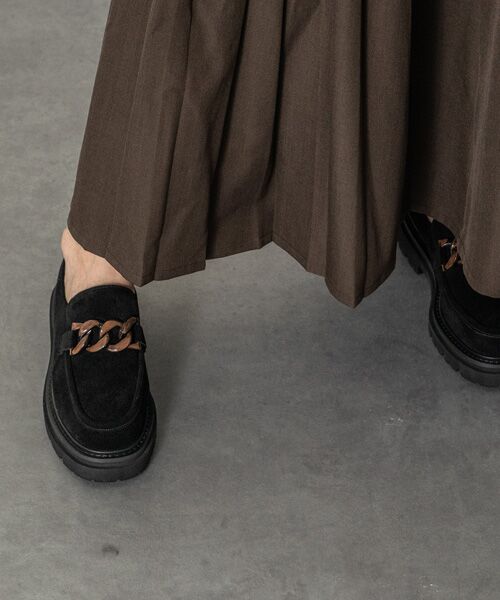 INTER-CHAUSSURES / インター ショシュール ビジネス・ドレスシューズ | 【INTER-CHAUSSURES】撥水厚底チェーンローファー | 詳細17