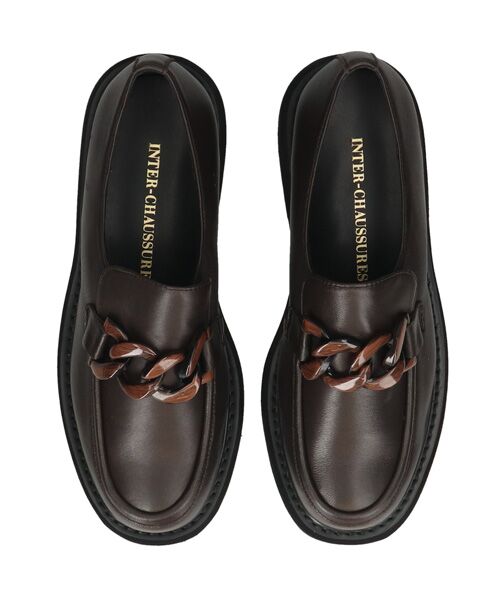 INTER-CHAUSSURES / インター ショシュール ビジネス・ドレスシューズ | 【INTER-CHAUSSURES】撥水厚底チェーンローファー | 詳細23