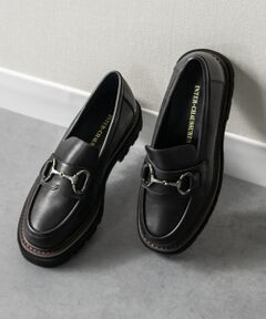 INTER-CHAUSSURES / インター ショシュール ビジネス・ドレスシューズ | 【INTER-CHAUSSURES】撥水厚底ビットローファー