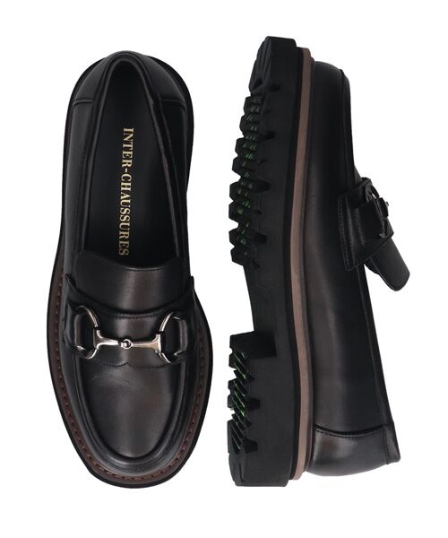 INTER-CHAUSSURES / インター ショシュール ビジネス・ドレスシューズ | 【INTER-CHAUSSURES】撥水厚底ビットローファー | 詳細6