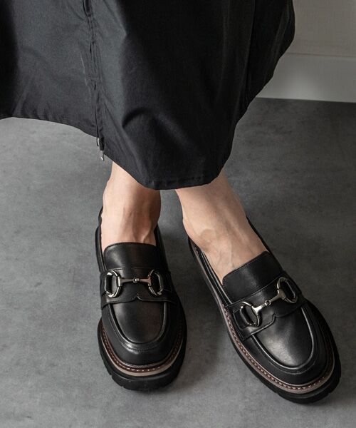 INTER-CHAUSSURES / インター ショシュール ビジネス・ドレスシューズ | 【INTER-CHAUSSURES】撥水厚底ビットローファー | 詳細8