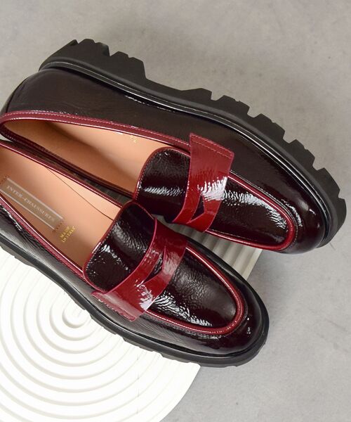 INTER-CHAUSSURES/インター ショシュール 【INTER-CHAUSSURES】ライトタンクソールローファー ダークブラウンコンビ 35 INTER-CHAUSSURES/インター ショシュール 【INTER-CHAUSSURES】ライトタンクソールローファー ダークブラウンコンビ 35