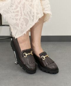 INTER-CHAUSSURES / インター ショシュール ビジネス・ドレスシューズ | 【INTER-CHAUSSURES】ラウンドトウキルトビットローファー