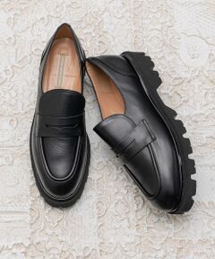INTER-CHAUSSURES / インター ショシュール ビジネス・ドレスシューズ | 【INTER-CHAUSSURES】ラウンドトウタンクソールローファー