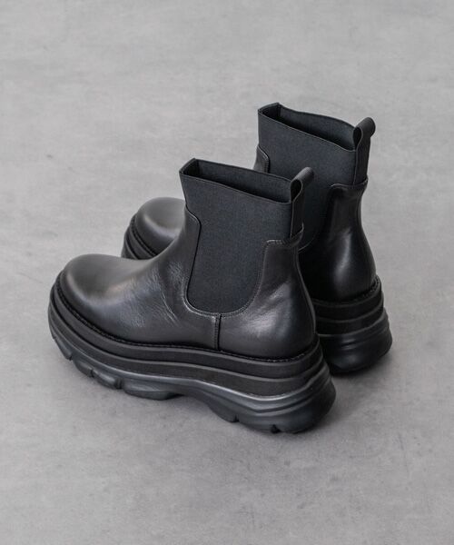 INTER-CHAUSSURES / インター ショシュール ブーツ（ショート丈） | 【INTER-CHAUSSURES】ボリュームソールサイドゴアブーツ | 詳細8