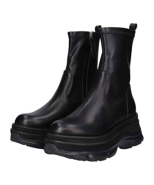 INTER-CHAUSSURES / インター ショシュール ブーツ（ショート丈） | 【INTER-CHAUSSURES】ボリュームソールストレッチブーツ | 詳細1