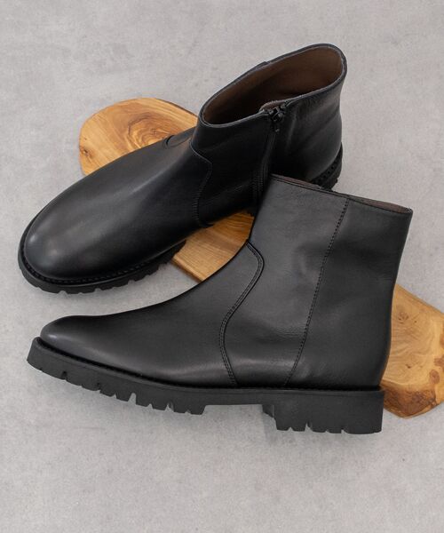 INTER-CHAUSSURES / インター ショシュール ブーツ（ショート丈） | 【INTER-CHAUSSURES】ラウンドトウ厚底ショートブーツ | 詳細10