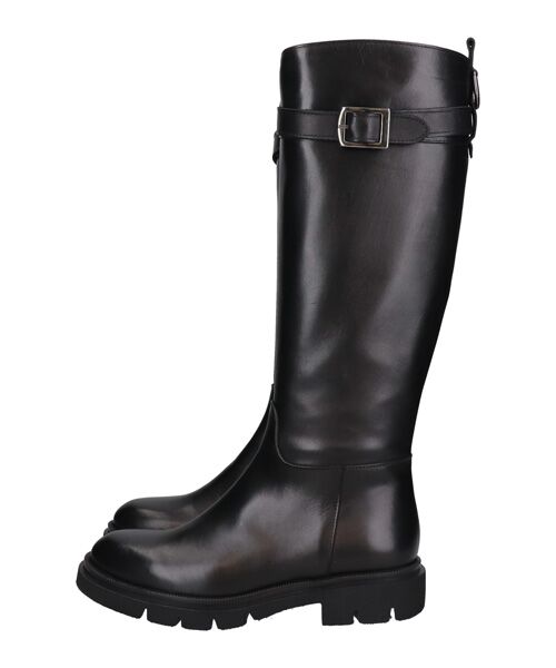 INTER-CHAUSSURES / インター ショシュール ブーツ（ロング丈） | 【INTER-CHAUSSURES】ラウンドトウトラックソールロングブーツ | 詳細2