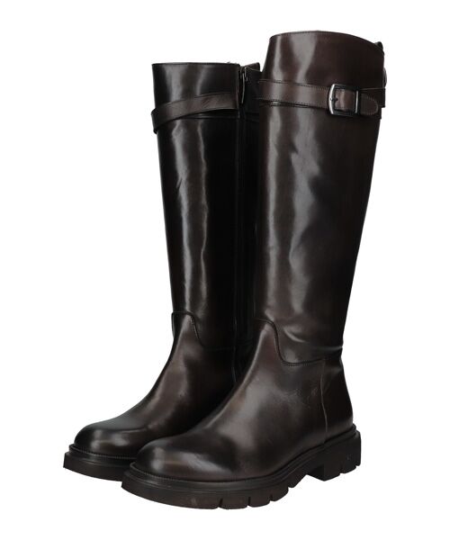 INTER-CHAUSSURES / インター ショシュール ブーツ（ロング丈） | 【INTER-CHAUSSURES】ラウンドトウトラックソールロングブーツ | 詳細7