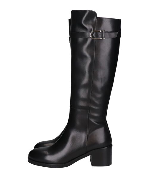 INTER-CHAUSSURES / インター ショシュール ブーツ（ロング丈） | 【INTER-CHAUSSURES】ラウンドトウミドルヒールロングブーツ | 詳細2