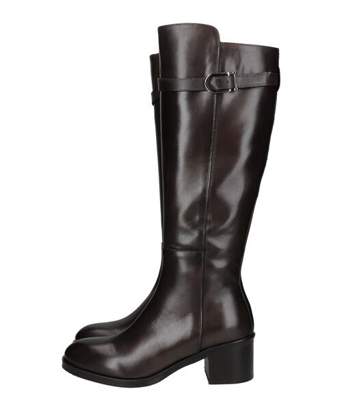 INTER-CHAUSSURES / インター ショシュール ブーツ（ロング丈） | 【INTER-CHAUSSURES】ラウンドトウミドルヒールロングブーツ | 詳細10