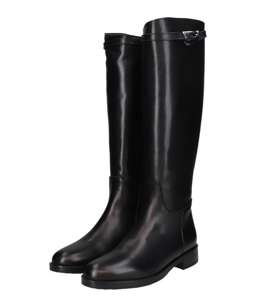 INTER-CHAUSSURES / インター ショシュール ブーツ（ロング丈） | 【INTER-CHAUSSURES】ラウンドトウローヒールロングブーツ | 詳細1