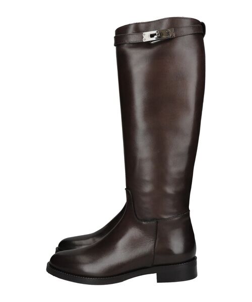 INTER-CHAUSSURES / インター ショシュール ブーツ（ロング丈） | 【INTER-CHAUSSURES】ラウンドトウローヒールロングブーツ | 詳細11