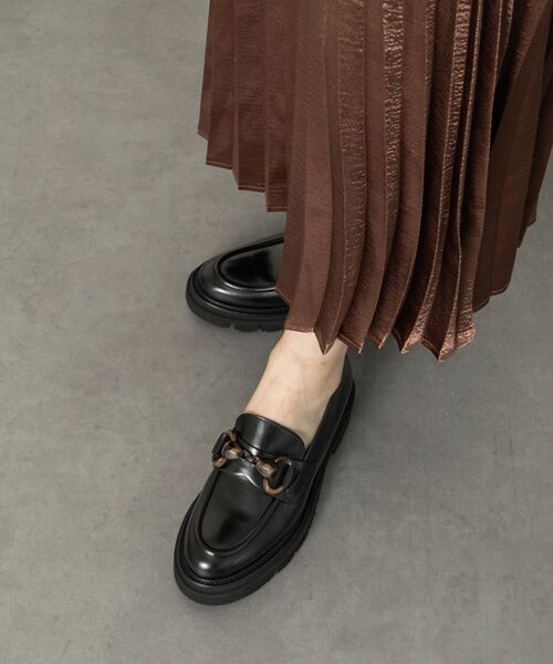 INTER-CHAUSSURES / インター ショシュール ビジネス・ドレスシューズ | 【LUCA GROSSI】ワントーンビットローファー | 詳細8