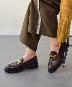 INTER-CHAUSSURES / インター ショシュール ビジネス・ドレスシューズ | 【LUCA GROSSI】タンクソールメタルバックルローファー