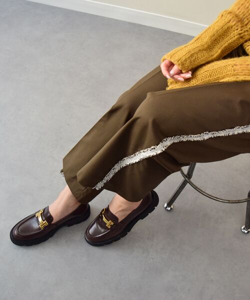 INTER-CHAUSSURES / インター ショシュール ビジネス・ドレスシューズ | 【LUCA GROSSI】タンクソールメタルバックルローファー | 詳細15