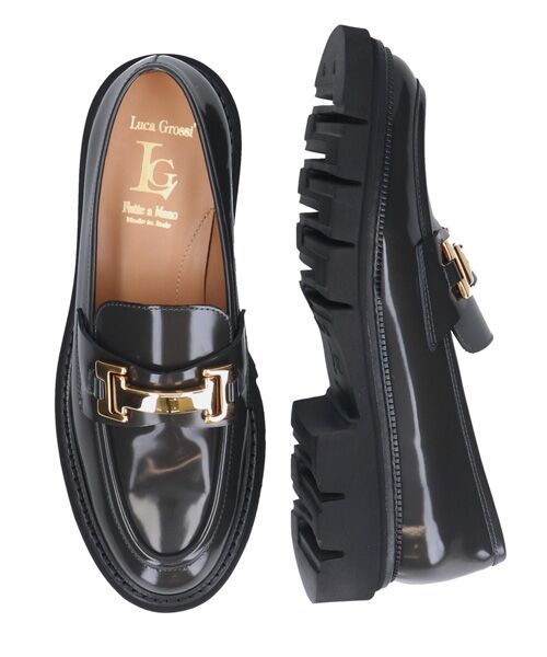 INTER-CHAUSSURES / インター ショシュール ビジネス・ドレスシューズ | 【LUCA GROSSI】タンクソールメタルバックルローファー | 詳細19