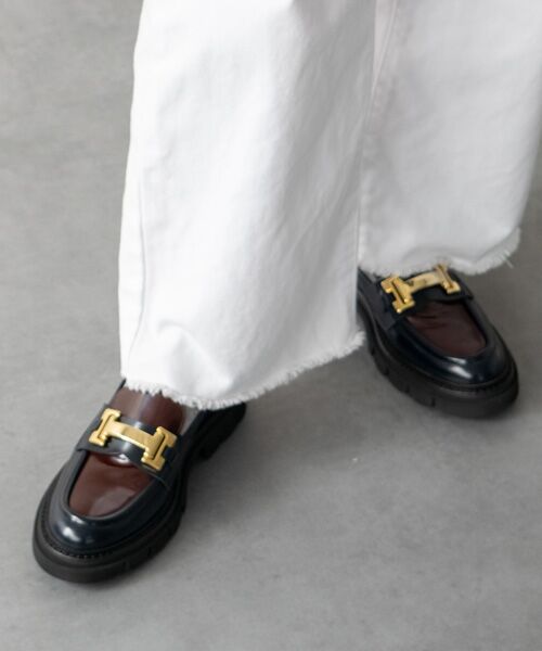 INTER-CHAUSSURES / インター ショシュール ビジネス・ドレスシューズ | 【LUCA GROSSI】タンクソールメタルバックルローファー | 詳細23