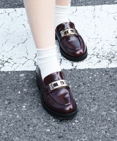 INTER-CHAUSSURES / インター ショシュール ビジネス・ドレスシューズ | 【LUCA GROSSI】ラウンドトウメタルオーナメントローファー