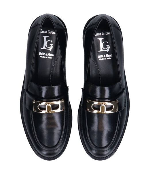 INTER-CHAUSSURES / インター ショシュール ビジネス・ドレスシューズ | 【LUCA GROSSI】ラウンドトウメタルオーナメントローファー | 詳細5