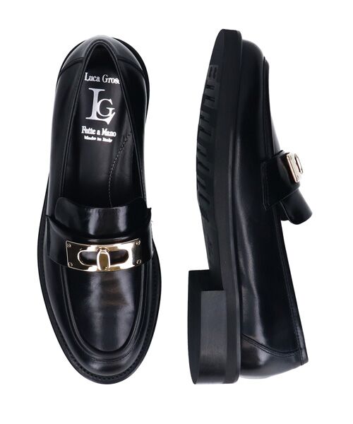 INTER-CHAUSSURES / インター ショシュール ビジネス・ドレスシューズ | 【LUCA GROSSI】ラウンドトウメタルオーナメントローファー | 詳細6