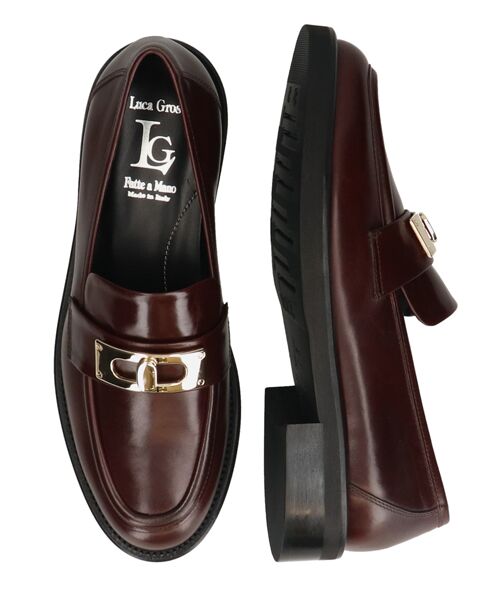 INTER-CHAUSSURES / インター ショシュール ビジネス・ドレスシューズ | 【LUCA GROSSI】ラウンドトウメタルオーナメントローファー | 詳細15