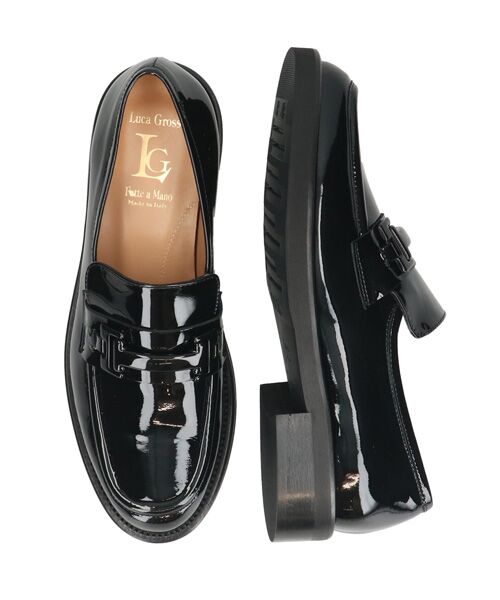 INTER-CHAUSSURES / インター ショシュール ビジネス・ドレスシューズ | 【LUCA GROSSI】ラウンドトウメタルバックルローファー | 詳細6