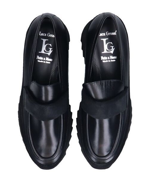 INTER-CHAUSSURES / インター ショシュール ビジネス・ドレスシューズ | 【LUCA GROSSI】厚底シャークソールローファー | 詳細5