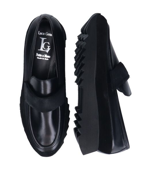 INTER-CHAUSSURES / インター ショシュール ビジネス・ドレスシューズ | 【LUCA GROSSI】厚底シャークソールローファー | 詳細6