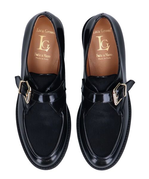 INTER-CHAUSSURES / インター ショシュール ビジネス・ドレスシューズ | 【LUCA GROSSI】異素材コンビモンクストラップシューズ | 詳細5