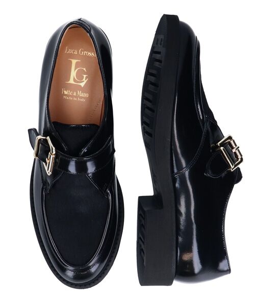 INTER-CHAUSSURES / インター ショシュール ビジネス・ドレスシューズ | 【LUCA GROSSI】異素材コンビモンクストラップシューズ | 詳細6