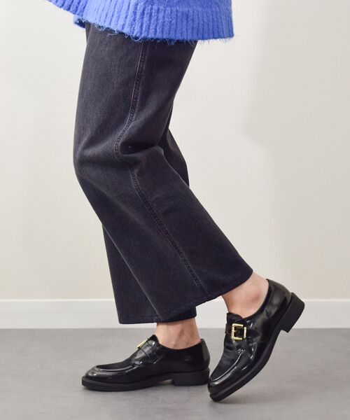 INTER-CHAUSSURES / インター ショシュール ビジネス・ドレスシューズ | 【LUCA GROSSI】異素材コンビモンクストラップシューズ | 詳細8