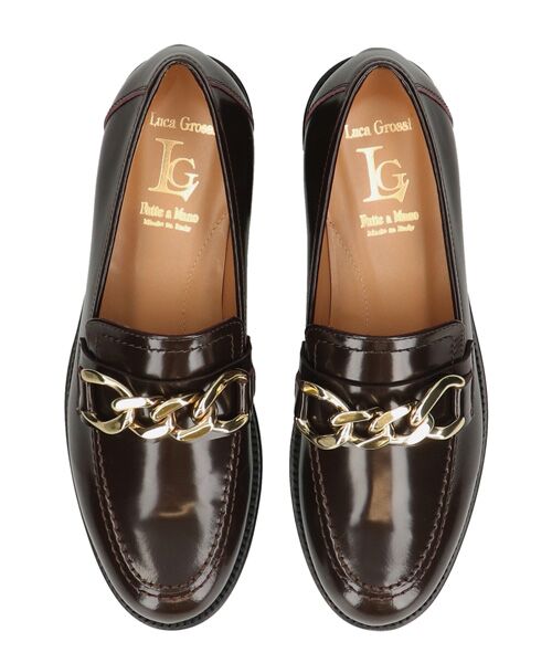 INTER-CHAUSSURES / インター ショシュール ビジネス・ドレスシューズ | 【LUCA GROSSI】ラウンドトウチェーンローファー | 詳細14