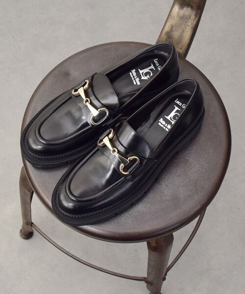 INTER-CHAUSSURES / インター ショシュール ビジネス・ドレスシューズ | 【LUCA GROSSI】タンクソールビットローファー | 詳細8