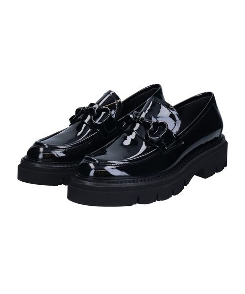 INTER-CHAUSSURES/インター ショシュール 【LUCA GROSSI】タンクソールビットローファー ブラックエナメル 39 INTER-CHAUSSURES/インター ショシュール 【LUCA GROSSI】タンクソールビットローファー ブラックエナメル 39