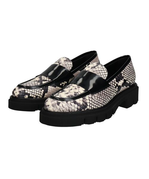 INTER-CHAUSSURES/インター ショシュール 【LUCA GROSSI】タンクソールローファー ナチュラルコンビ 37 INTER-CHAUSSURES/インター ショシュール 【LUCA GROSSI】タンクソールローファー ナチュラルコンビ 37