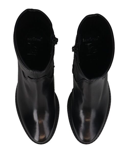 INTER-CHAUSSURES / インター ショシュール ブーツ（ショート丈） | 【LUCA GROSSI】チャンキーヒールストレッチショートブーツ | 詳細5