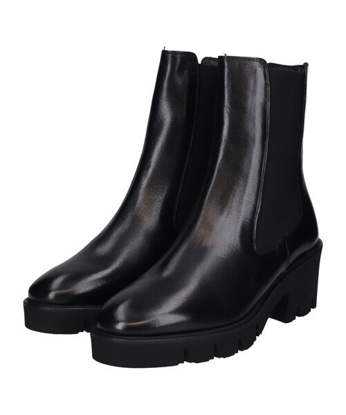 INTER-CHAUSSURES / インター ショシュール ブーツ（ショート丈） | 【LUCA GROSSI】ラウンドトウミドルヒールサイドゴアブーツ | 詳細1