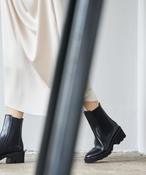 INTER-CHAUSSURES / インター ショシュール ブーツ（ショート丈） | 【LUCA GROSSI】ラウンドトウミドルヒールサイドゴアブーツ | 詳細8