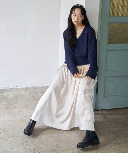 INTER-CHAUSSURES / インター ショシュール ブーツ（ショート丈） | 【LUCA GROSSI】ラウンドトウミドルヒールサイドゴアブーツ | 詳細10