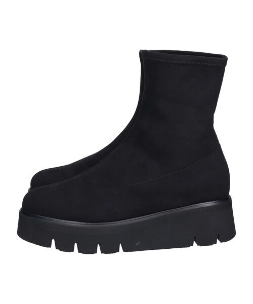 INTER-CHAUSSURES / インター ショシュール ブーツ（ショート丈） | 【LUCA GROSSI】ラウンドトウ厚底ストレッチブーツ | 詳細2