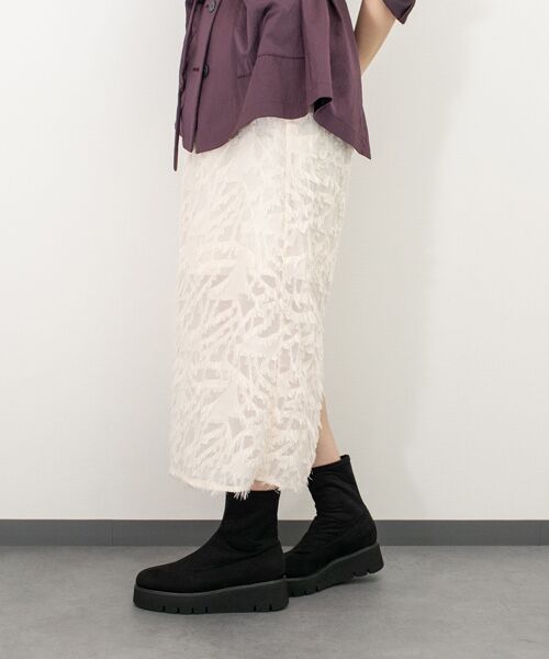 INTER-CHAUSSURES / インター ショシュール ブーツ（ショート丈） | 【LUCA GROSSI】ラウンドトウ厚底ストレッチブーツ | 詳細8